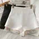 Mesh-hem High-waist Shorts