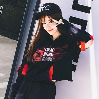 Print Panel Hoodie