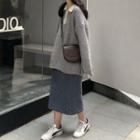 Collared Sweater / Midi Skirt