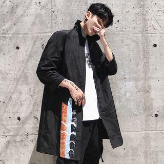 Couple Matching Printed Zip-up Coat