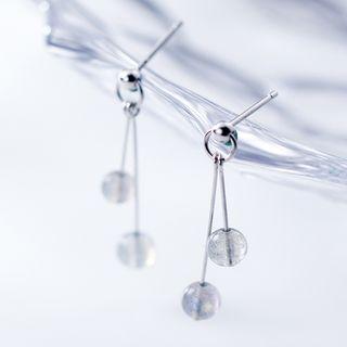 925 Sterling Silver Moonstone Dangle Earring As Shown In Figure - One Size