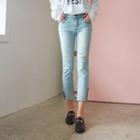 Low-rise Straight-cut Jeans