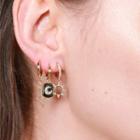Set Of 3: Moon / Star Rhinestone Alloy Dangle Earring (various Designs)