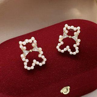 Pearl Earrings White - One Size