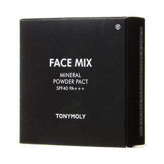 Tony Moly - Face Mix Mineral Powder Pact Spf40 Pa+++ (2 Colors) #02 Warm Beige