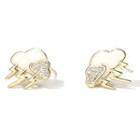 Cloud Stud Earring Earrings - Gold - One Size