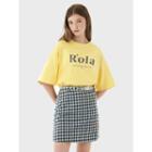 Rola Logo-printed T-shirt Yellow - One Size