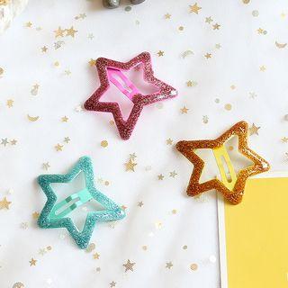Set Of 2: Glitter Star Hair Clip