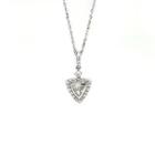18k White Gold Dangling Pendant With Diamonds One Size