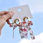 925 Sterling Silver Bow Dangle Earring 1 Pair - S925 Silver - Multicolor - One Size