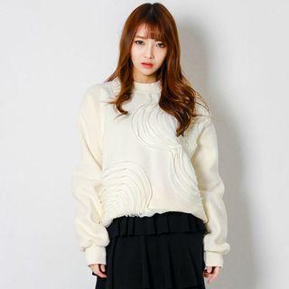Crew-neck Embellished Sweatshirt