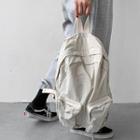 Dual-pocket Textured Backpack