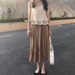 V-neck Lace Strap Top