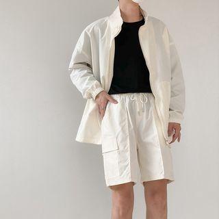 Set: Zipped Jacket + Sweatshorts