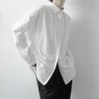 Long Sleeve Pleated Plain Shirt