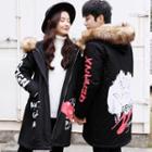Couple Matching Fluffy Hooded Padded Coat