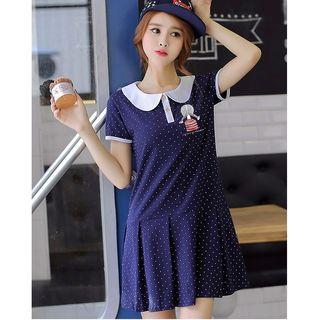 Peter Pan Collar Polka Dot A-line Dress