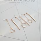 Triangle / Star Non-matching Earrings
