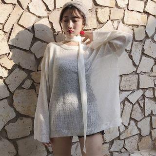 Plain Long-sleeve Cover-up