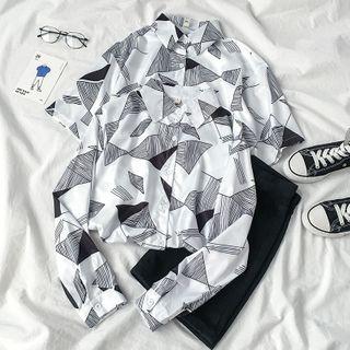 Elbow-sleeve Printed Shirt / Long-sleeve Printed Shirt