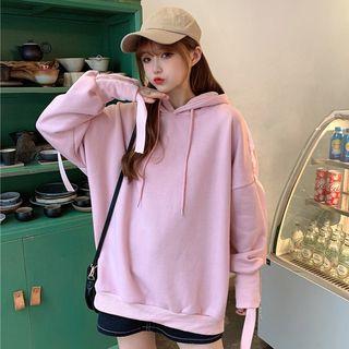 Paneled Hoodie Pink - One Size