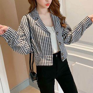 Gingham Cropped Jacket
