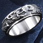 Turnable Dragon Stainless Steel Ring