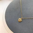 Heart Pendant Necklace L248 - Gold - One Size