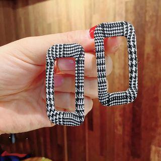 Plaid Geometry Earring