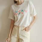 Lucky Pastel Printed T-shirt