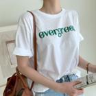 Evergreen Letter T-shirt