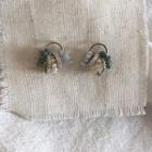 Rhinestone Fringed Earring 1 Pair - 925 Silver - Earrings - One Size