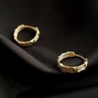 Alloy Hoop Earring 1 Pair - 1950 - Gold - One Size