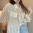 Striped Shirt Stripe - Brown & Beige - One Size