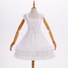 Sleeveless Lace-trim Lolita Mini A-line Dress