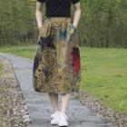 Print Midi Skirt 96 - Curcumae - One Size