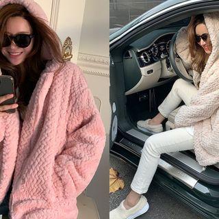 Fluffy Textured Hoodie