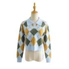 Collar Argyle Sweater