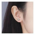 925 Sterling Silver Moonstone Bead Earring Earrings - One Size