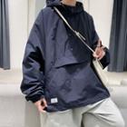 Half-zip Henley Hooded Jacket / Wide Leg Pants / Set