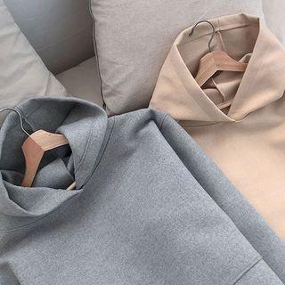 Cropped Napped Hoodie