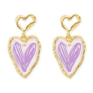 Asymmetrical Heart Earring