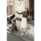 Zip-up H-line Skirt