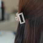 Square / Bow Faux-pearl Hair Claw