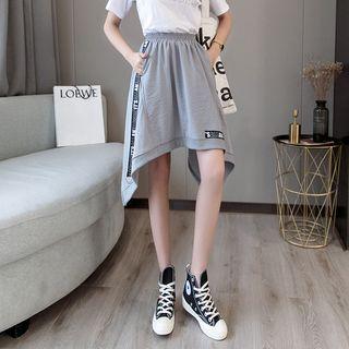 Asymmetric Letter Trim A-line Skorts
