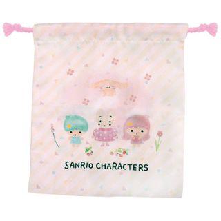 Little Twin Stars & Marron Cream & Cinnamoroll Drawstring Pouch One Size