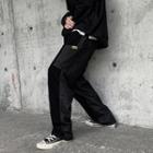 Couple Matching Panel Wide-leg Pants