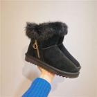 Platform Furry-trim Short Snow Boots