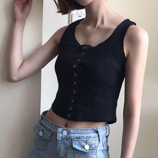 Button Up Tank Top