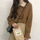 Double Collar Blouse Khaki - One Size